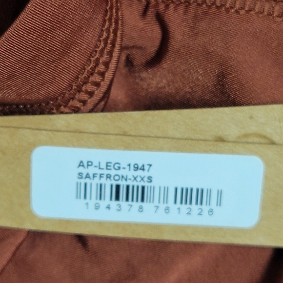 SKIMS NWT AP- LEG- 1947 SAFFRON Jelly Sheer Fotted Leggins. - Picture 8 of 9